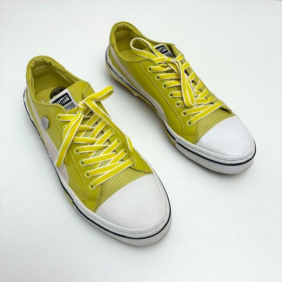 Puma x Mihara Yasohiro Y2K Yellow & White Leather Low Top Sneakers - US10 EU43 - Picture 1 of 15